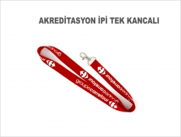 Tek Kancalı Akreditasyon İpi